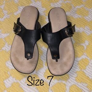 Black Flip Flops by Aubrey Lynn- Size 7